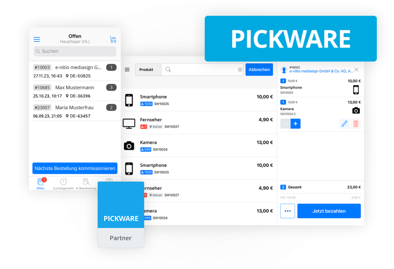 Pickware Agentur | Leistungen | e-nitio Grafik Pickware Agentur