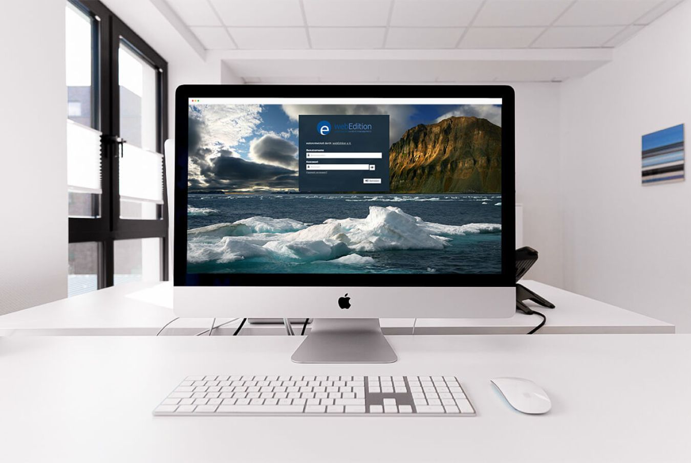 Mockup webEdition Login